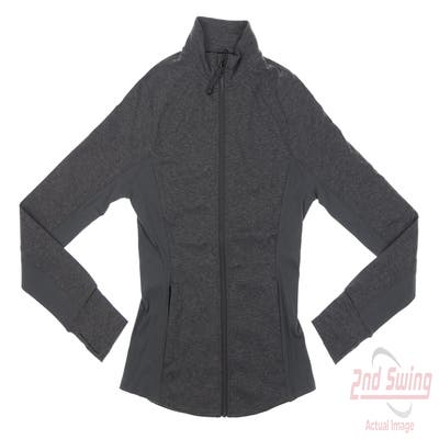 New Womens Greyson Full Zip Sweatshirt Small S Gray MSRP $200
