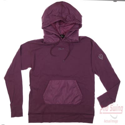 New W/ Logo Womens Ralph Lauren RLX Pullover Medium M Purple MSRP $200