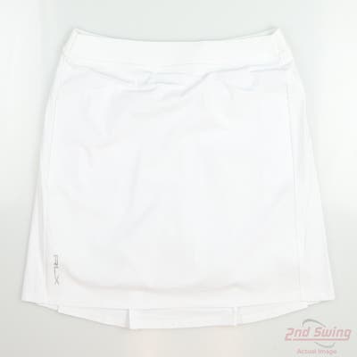 New Womens Ralph Lauren RLX Golf Skort Large L White MSRP $128