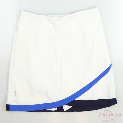 New Womens Ralph Lauren RLX Golf Skort Large L White MSRP $148