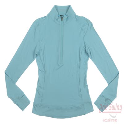 New Womens Greyson Halley 1/4 Zip Pullover X-Small XS Blue MSRP $138