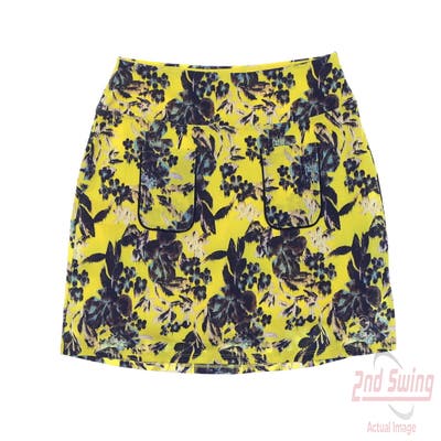 New Womens Foray Golf Skort Large L Yellow MSRP $160