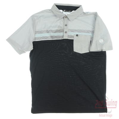 New W/ Logo Mens Travis Mathew Salad Days Polo Medium M Multi MSRP $90