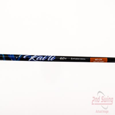 Used W/ TaylorMade RH Adapter Mitsubishi Rayon Kai'li Blue 60g Driver Shaft X-Stiff 44.5in