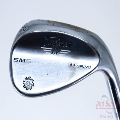 Titleist Vokey SM6 Tour Chrome Wedge Sand SW 56° 8 Deg Bounce M Grind SM6 BV Steel Wedge Flex Right Handed 35.5in