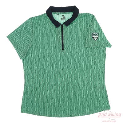 New W/ Logo Womens Under Armour Polo X-Large XL Green MSRP $69