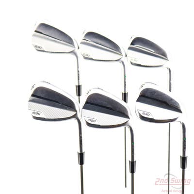 Ping i530 Iron Set 6-PW AW AWT 2.0 Steel Stiff Right Handed Green Dot +3/4"