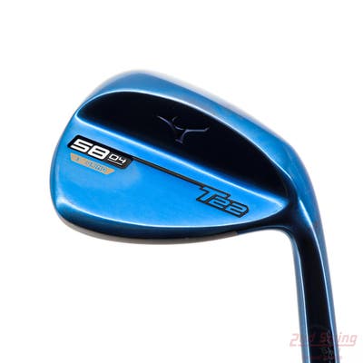 Mint Mizuno T22 Blue Wedge Lob LW 58° 4 Deg Bounce X Grind Dynamic Gold Tour Issue S400 Steel Stiff Right Handed 35.5in