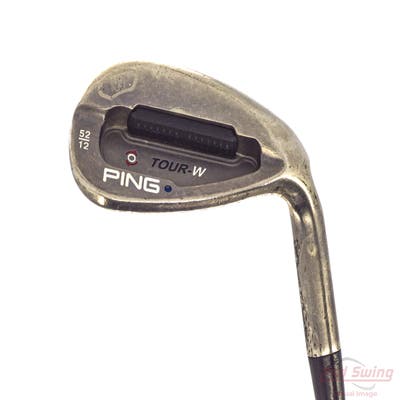 Ping Tour-W Brushed Silver Wedge Gap GW 52° 12 Deg Bounce Ping AWT Steel Stiff Right Handed Blue Dot 36.0in