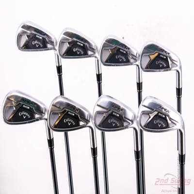 Mint Callaway Apex DCB 21 Iron Set 4-PW AW UST Mamiya Recoil 65 Dart Graphite Regular Right Handed STD