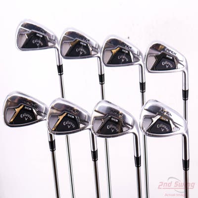 Mint Callaway Apex DCB 21 Iron Set 4-PW AW True Temper Elevate MPH 85 Steel Regular Right Handed STD