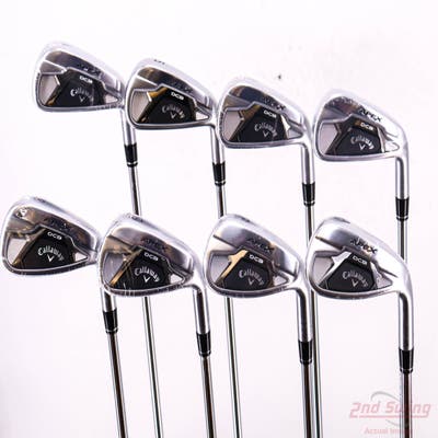 Mint Callaway Apex DCB 21 Iron Set 4-PW AW True Temper Elevate MPH 85 Steel Stiff Right Handed STD