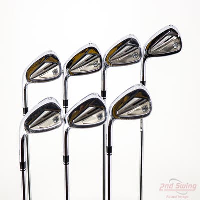 Mint Wilson Staff Dynapwr Forged Iron Set 5-PW AW FST KBS Tour Lite Steel Stiff Left Handed STD