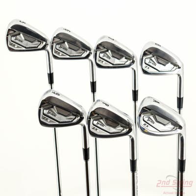 Mint Srixon ZX5 MK II Iron Set 5-PW AW FST KBS Tour Lite Steel Stiff Right Handed -1 Degrees Flat +1/4"