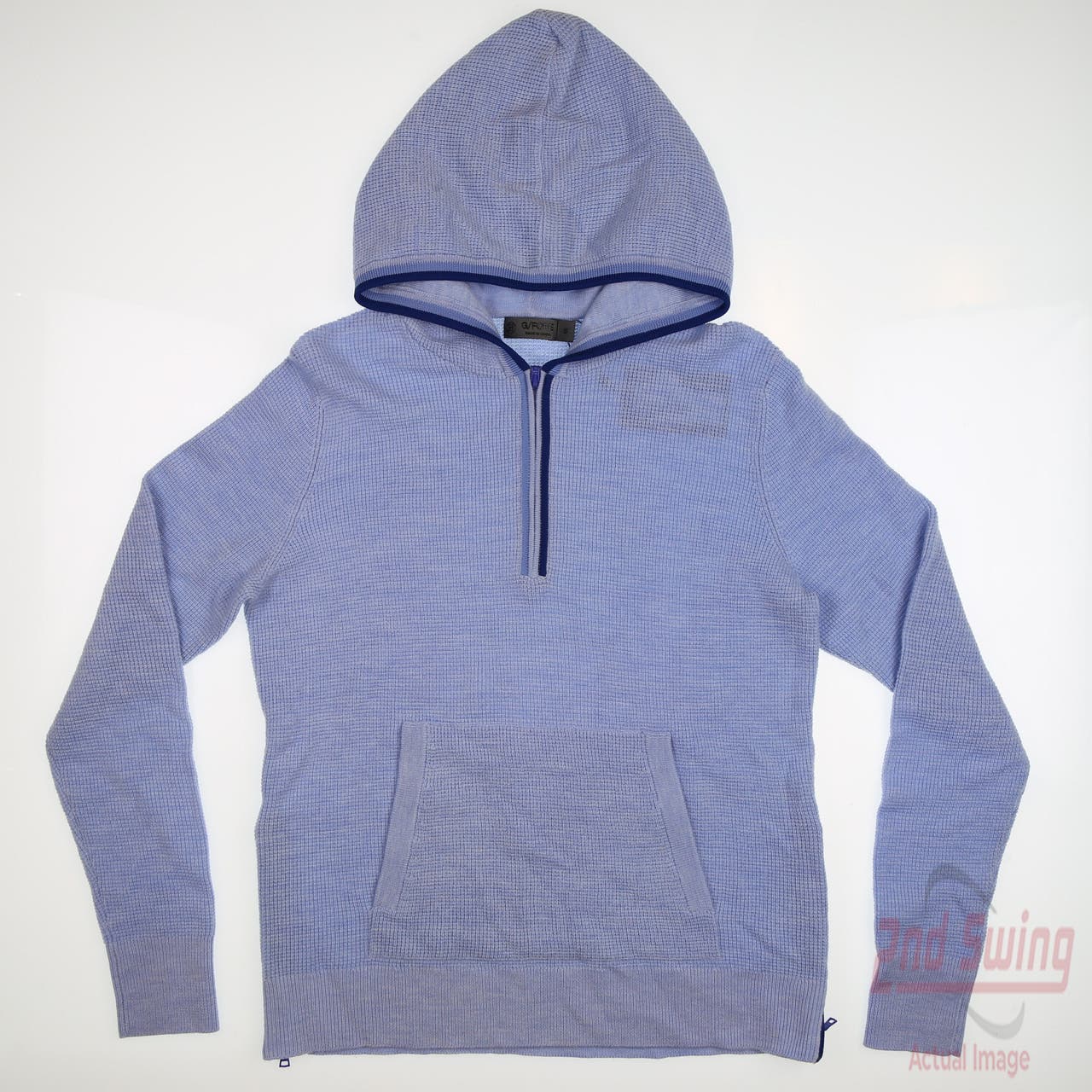 Zip-Up Hoodie - Light Denim / X-Small