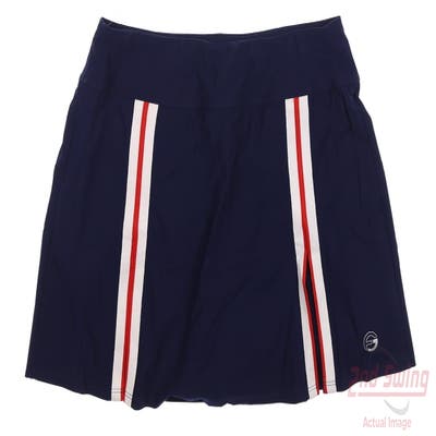 New Womens Foray Golf America Braid Skort Large L Navy Blue MSRP $160