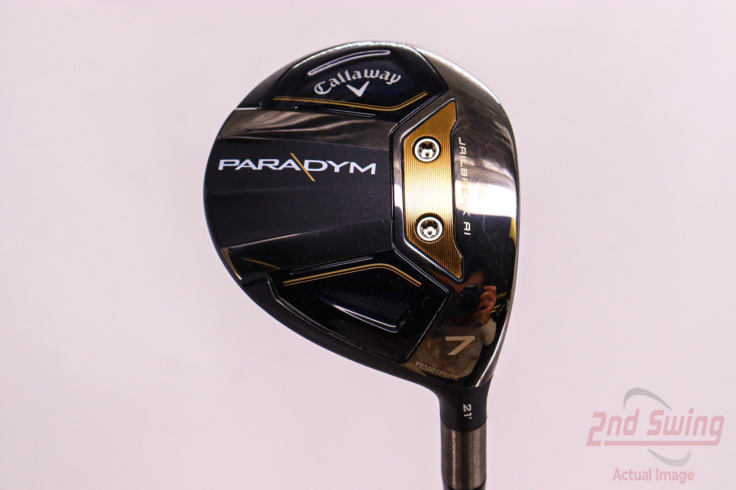 Mint Callaway Paradym Fairway Wood 7 Wood 7W 21° PX HZRDUS Silver Gen4 70  Graphite Stiff Right Handed 42.25in