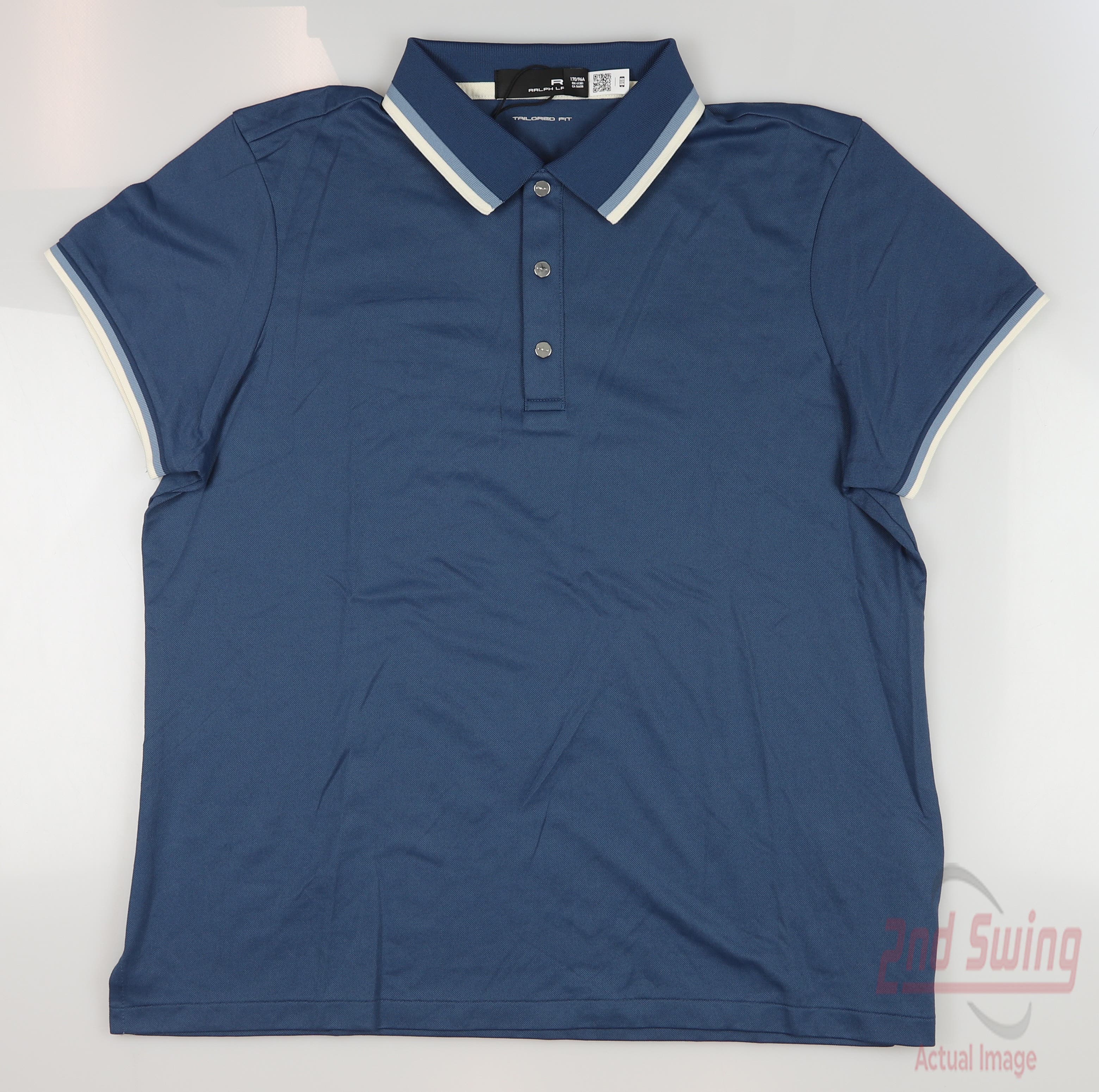 New Womens Ralph Lauren RLX Golf Polo Small S Concept Blue MSRP $105