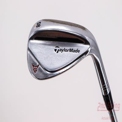 TaylorMade Milled Grind 2 Chrome Wedge Lob LW 58° 12 Deg Bounce Stock Steel Shaft Steel Wedge Flex Right Handed 34.75in