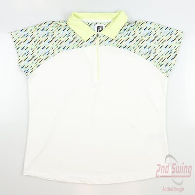 New Womens Footjoy Golf Polo Medium M Multi MSRP $80