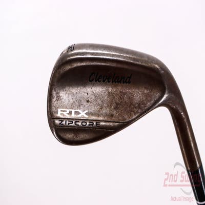 Cleveland RTX ZipCore Raw Wedge Gap GW 52° 10 Deg Bounce Mid FST KBS Hi-Rev 2.0 125 Steel Stiff Right Handed 35.5in