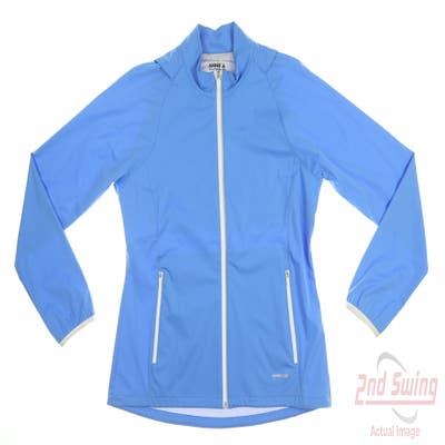 New Womens Cutter & Buck Annika Golf Jacket Medium M Blue MSRP $80