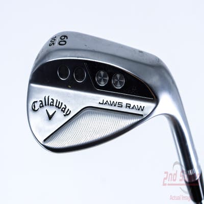 Callaway Jaws Raw Chrome Wedge Lob LW 60° 10 Deg Bounce S Grind Dynamic Gold Spinner TI 115 Steel Wedge Flex Right Handed 35.0in