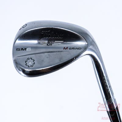 Titleist Vokey SM6 Tour Chrome Wedge Lob LW 60° 8 Deg Bounce M Grind SM6 BV Steel Wedge Flex Right Handed 35.5in