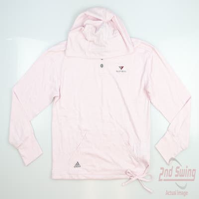 New W/ Logo Womens Adidas Golf Sweatshirt Medium M Pink MSRP $50