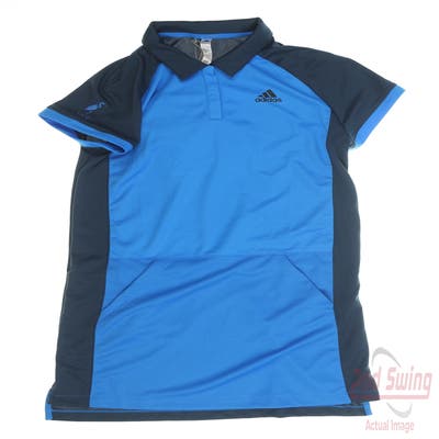 New W/ Logo Womens Adidas Golf Dress Small S Blue MSRP $85