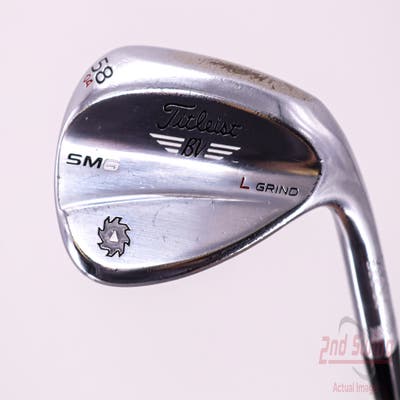 Titleist Vokey SM6 Tour Chrome Wedge Lob LW 58° 4 Deg Bounce L Grind FST KBS Tour Steel Stiff Right Handed 34.5in