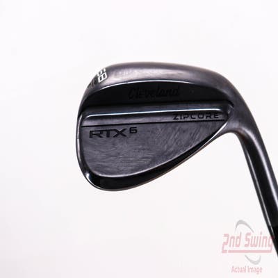 Cleveland RTX 6 ZipCore Black Satin Wedge Lob LW 58° 6 Deg Bounce Dynamic Gold Spinner TI Steel Wedge Flex Right Handed 35.25in