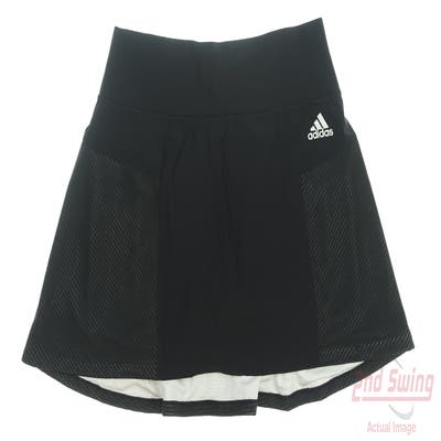 New Womens Adidas Golf Skort Medium M Black MSRP $70