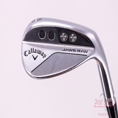 Callaway Jaws Raw Chrome Wedge Sand SW 56° 10 Deg Bounce S Grind Dynamic Gold Spinner TI Steel Wedge Flex Right Handed 35.5in