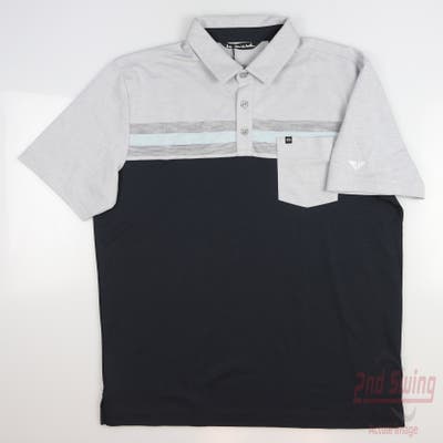 New W/ Logo Mens Travis Mathew Salad Days Polo Medium M Multi MSRP $90