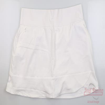 New Womens Adidas Frill Skort Small S White MSRP $75