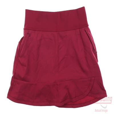 New Womens Adidas Frill Skort Small S Maroon MSRP $75