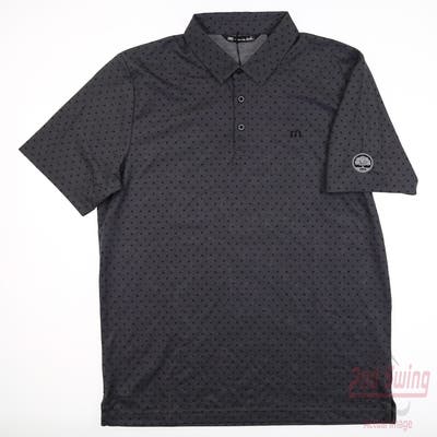 New W/ Logo Mens Travis Mathew Howling Polo Small S Gray MSRP $90