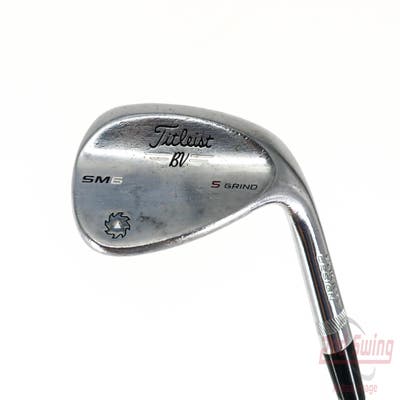 Titleist Vokey SM6 Tour Chrome Wedge Sand SW 56° 10 Deg Bounce S Grind SM6 BV Steel Wedge Flex Right Handed 35.5in