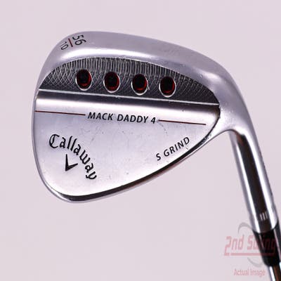 Callaway Mack Daddy 4 Chrome Wedge Sand SW 56° 10 Deg Bounce S Grind FST KBS Tour Steel Regular+ Right Handed 35.0in