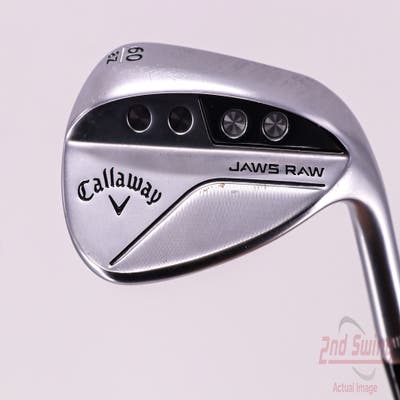 Callaway Jaws Raw Chrome Wedge Lob LW 60° 8 Deg Bounce Z Grind Dynamic Gold Spinner TI 115 Steel Wedge Flex Right Handed 35.0in