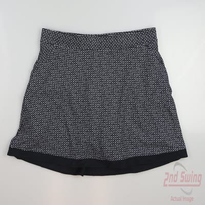 New Womens Peter Millar Golf Skort Large L Black MSRP $125