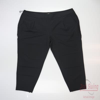 New W/ Logo Womens Level Wear Capris Large L x Black MSRP $80