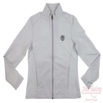 New W/ Logo Womens Greg Norman Golf Jacket Small S Gray MSRP $80