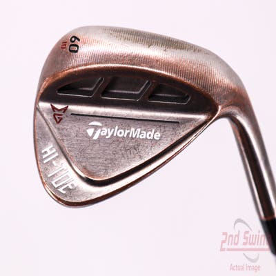 TaylorMade HI-TOE RAW Wedge Lob LW 60° 10 Deg Bounce FST KBS Hi-Rev 2.0 115 Steel Wedge Flex Right Handed 35.0in