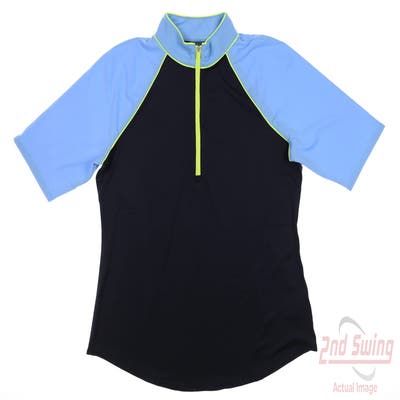 New Womens Jo Fit Golf Polo Medium M Blue MSRP $92