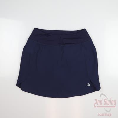 New Womens Straight Down Skort Small S Navy Blue MSRP $104