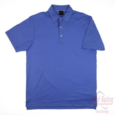 New W/ Logo Mens Dunning Polo XX-Large XXL Blue MSRP $80