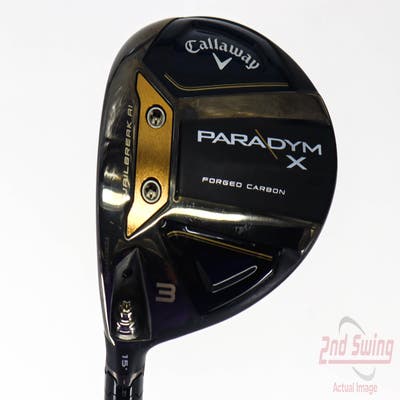 Callaway Paradym X Fairway Wood 3 Wood 3W 15° Aldila Ascent Blue 50 Graphite Regular Left Handed 43.25in