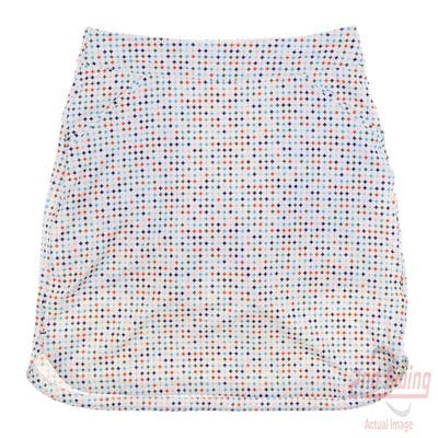 New W/ Logo Womens Peter Millar Skort Medium M White MSRP $90